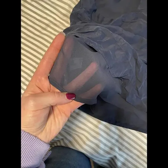 Express Women's Navy Blue Racerback Top - Large - Picture 4 of 4